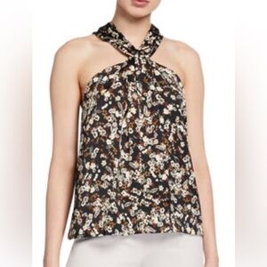 Rebecca Minkoff Winnie Floral Halter Top Size XL